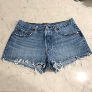 Levi’s 501 High Rise Denim Shorts